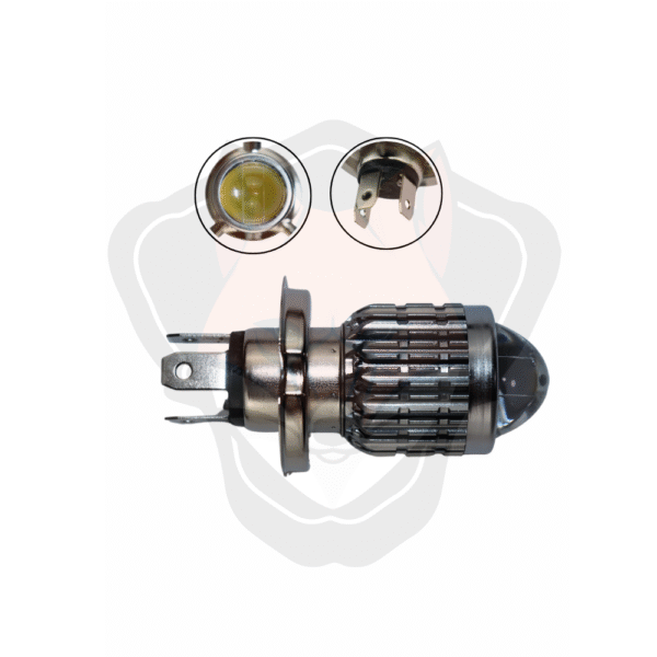 BOMBILLO H4 LUPA DUAL NEGRO / Unidad
